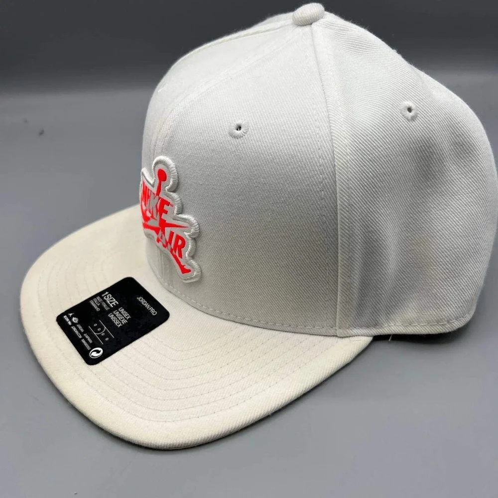 Air Jordan Pro‎ Hat Men White Embroidered Logo Jumpman Nike Snap Back Cap